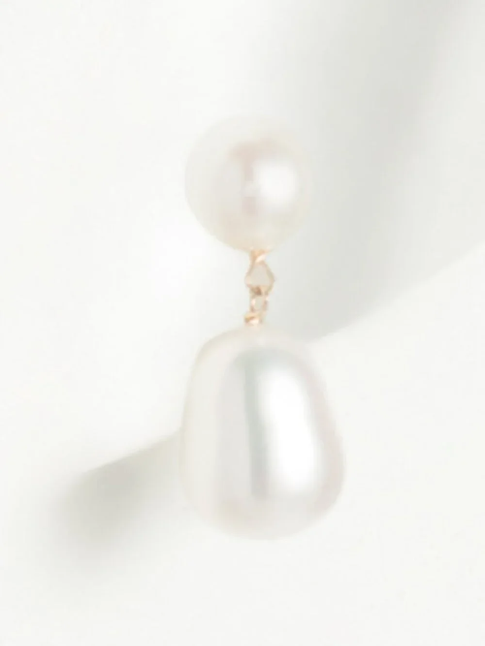 GEORG K Made In Usa 14kt White Freshwater Pearl Dangle Earring